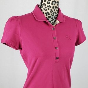 Burberry Brit Polo shirt womens medium pink